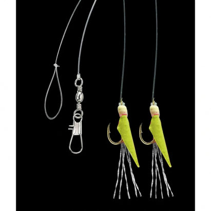 Aquantic nadväzec Real Skin Leader Rig 2 háčiky veľkosť 12 dĺžka 150cm chartreuse Aquantic nadväzec Real Skin Leader Rig 2 háčiky veľkosť 12 dĺžka 150cm chartreuse