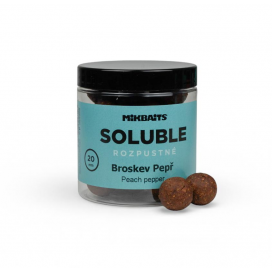 Rozpustné boilie 250ml - Broskev Pepř 20mm Rozpustné boilie 250ml - Broskev Pepř 20mm