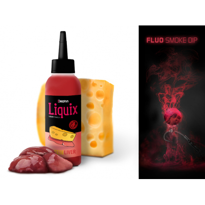 Delphin Fluo dip D SNAX LiquiX /100ml Syr a pečeň Delphin Fluo dip D SNAX LiquiX /100ml Syr a pečeň