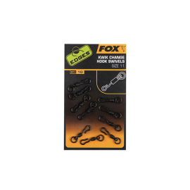 Fox Obratlíky Edges Kwik Change Hook Swivels 10 x 10