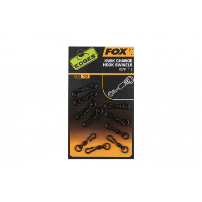 Fox Obratlíky Edges Kwik Change Hook Swivels 10 x 10