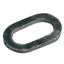 Mikado krúžky ovál 4.5mm čierny matný 25 ks