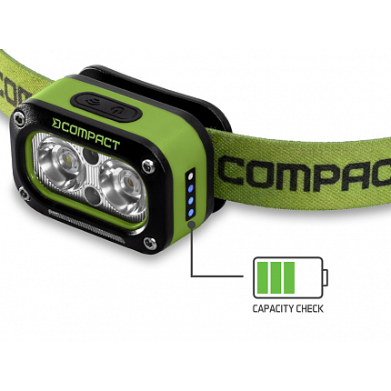 Delphin Nabíjecí Čelovka Compact 3W 120lm 1200mAh
