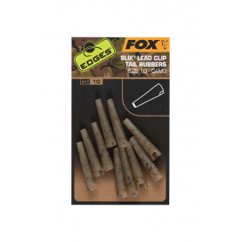 Fox EDGES Camo Slik Lead Clip Tail Rubber (Veľkosť 10) Edges Camo Size 10 Slik lead clip tail rubber