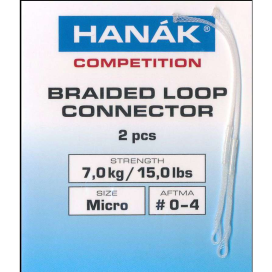 Hanák muškárske rýchlospojky Standard transparentné 2ks