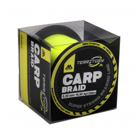 Mikado Pletená Šňůra Territory Carp Braid 1200m Fluo Yellow 