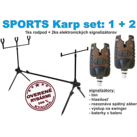 SPORTS KARP set Rodpod + 2ks el. signalizátor záberu