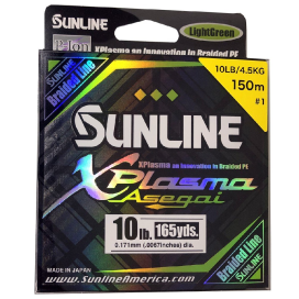 SUNLINE šnúra XPlasma Asegai 150m / 10 Lbs-LGR