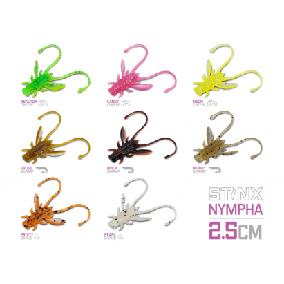 Umělá nástraha Delphin B! Stinx NYMPHA / 20ks - 2.5cm / CANDY
