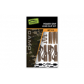 Fox Edges Camo Power Grip Lead Clip Kit