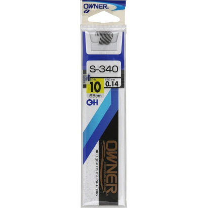 náväzca Owner S-340, háčik č.12, vlasec 0.12mm (9ks)