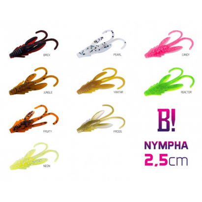 Delphin Gumová Nástraha Bomb Nympha 10ks 2,5cm/NEON Delphin Gumová Nástraha Bomb Nympha 10ks 2,5cm/NEON
