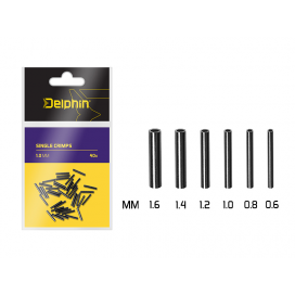 Delphin Single CRIMPS / 40ks 1.0mm