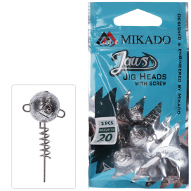 Mikado skrutkové jigové jaws hlavičky 50g 3 ks Mikado skrutkové jigové jaws hlavičky 50g 3 ks