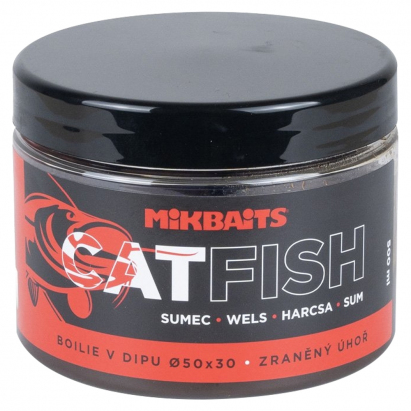 Mikbaits Catfish Boilie v Dipe 500ml 50x30mm Mikbaits Catfish Boilie v Dipe 500ml 50x30mm