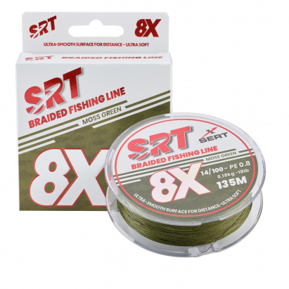Sert splietaná šnúra 4X SRT Moss Green 135M Sert splietaná šnúra 4X SRT Moss Green 135M