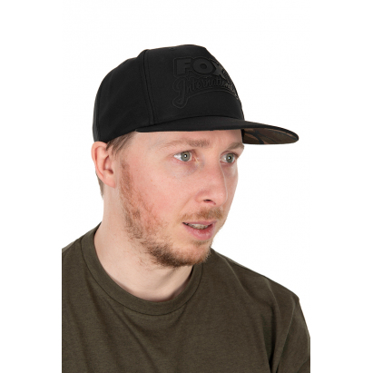 Fox Kšiltovka Black/Camo Flat Peak Snapback Hat
