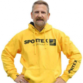 Sportex Mikina s kapucňou - žltá