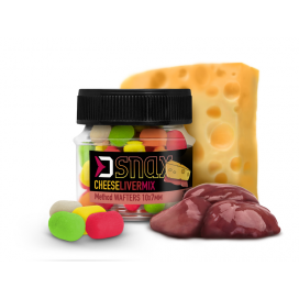 Delphin Nástraha MIX D SNAX WAFT 10x7mm/20g Syr Pečeň