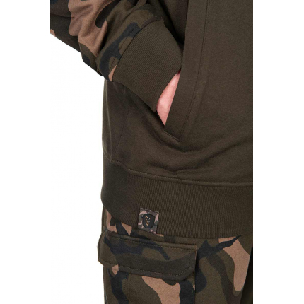 Fox Mikina LW Khaki Camo Split Zip Hoody