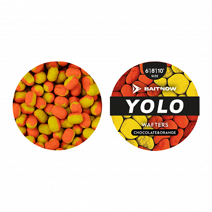 BaitNow Wafters Method Feeder Yolo Orange&yellow Chocolateorange Vel. 6/8/10 24g Balení 1 Ks