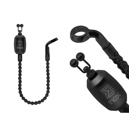Závesný reťazový signalizátor Delphin INOX Black