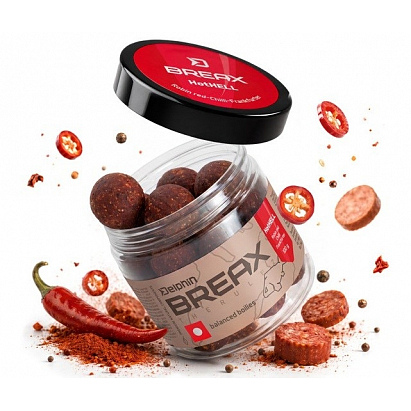 Delphin Vyvážené Boilies BreaX HotHELL Robin Red Chilli Fr.Klobása 100 g