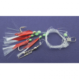 Mistrall systém pre lov sleďov 0,60mm veľkosť háčika 1 červeno-biela