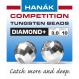 Hanák tungstenové hlavičky DIAMOND strieborné 20ks 3mm