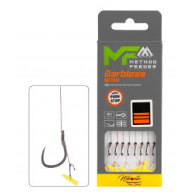 Mikado Návazec Mf Mf14 S Push Stop Háček Bez Protihrotu 12 / Pletená Šňůra: 0.12mm/10cm 8 Ks