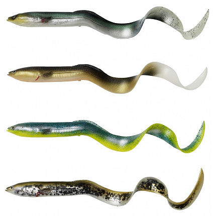 Savage Gear Gumová Nástraha 3D Real Eel Bulk Green Silver 