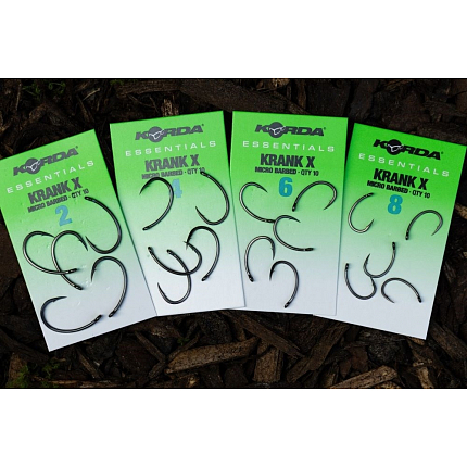 Korda Háčky Essentials Krank X Barbless 10 ks
