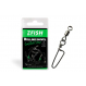 Zfish Obratlík s Karabínou Rolling Swivel & Coastlock Snap 10 ks 6/30Kg