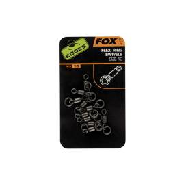 Fox Obratlík Edges Flexi Ring Swivels 10ks veľ.10 Fox Obratlík Edges Flexi Ring Swivels 10ks veľ.10