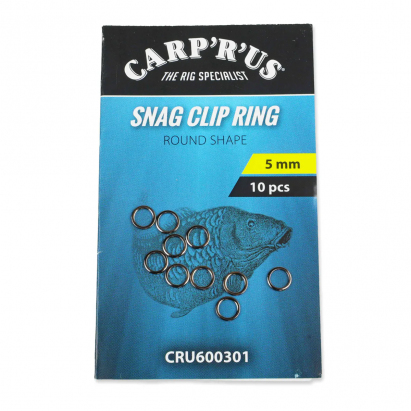 Carp´R´Us Krúžky Snag Clip Rings 5mm, 10ks