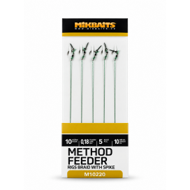 Method Feeder návazce - Návazce č.10 z pletené šňůrky s hrotem 5ks Method Feeder návazce - Návazce č.10 z pletené šňůrky s hrotem 5ks