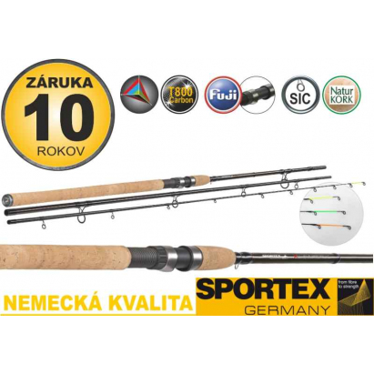Sportex Xclusive Feeder NT Light 2ks: 360cm / 40-80g M80