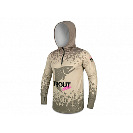 Tričko s kapucí Delphin UV ARMOR 50+ - Trout M