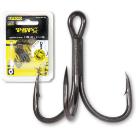 Black Cat Trojháčik Curved Point Treble Hook