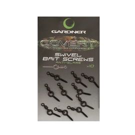 Gardner Kolíček s obratlíkom Covert Swivel Bait Screws Anti Glare 10ks - Mini (5mm)