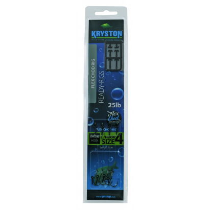 Kryston hotové náväzce - 4ks Flex Chod Rig Long 15lb háčik č. Kryston hotové náväzce - 4ks Flex Chod Rig Long 15lb háčik č.