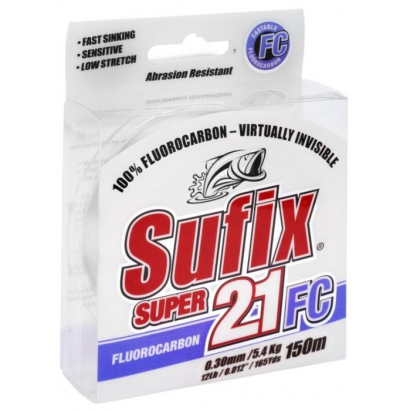 Sufix Super 21 Fluorocarbon 150 m číry