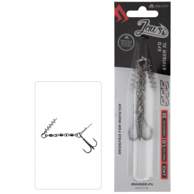 Mikado dozbrojka z krętlikov jaws evo stinger xl 30kg kotva č. 1/0 op.2ks.