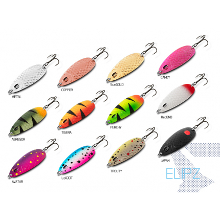 Blyskáč Delphin ELIPZ FullSCALE 12g AGRESOR Hook #2