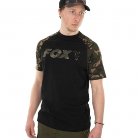 Fox Tričko Raglan T-Shirt Black Camo