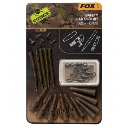 Fox Záveska edges Camo Safety Lead Clip Kit 7