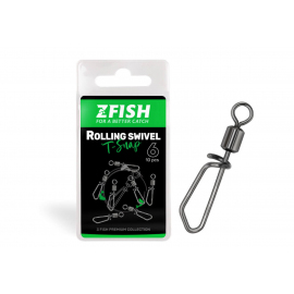 Zfish Obratlík s Karabínkou Rolling Swivel With T Snap 10 ks