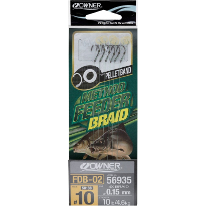 náväzec Owner FDB-02, háčik č.10, šnúrka 0.15mm (6ks)