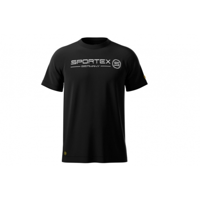 Sportex rybárske tričko T-Shirt čierne s logom Veľkosť: M