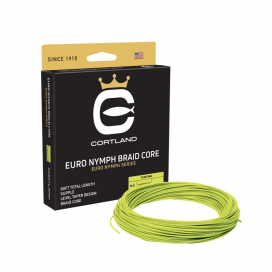 Cortland muškárska šnúra Euro Nymph Braid Core.022 Fresh Level Sage Green/Chartreuse 90ft